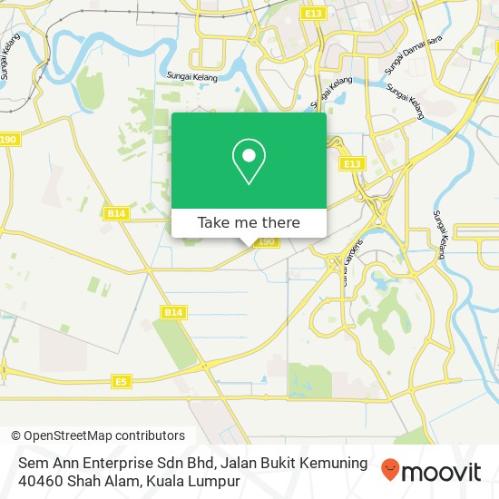 Sem Ann Enterprise Sdn Bhd, Jalan Bukit Kemuning 40460 Shah Alam map