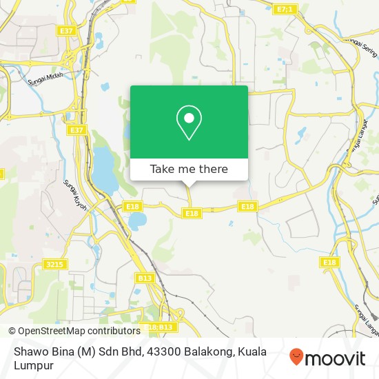 Shawo Bina (M) Sdn Bhd, 43300 Balakong map