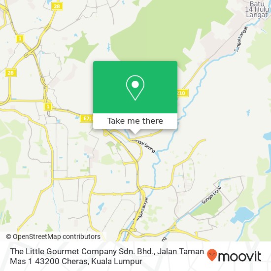 The Little Gourmet Company Sdn. Bhd., Jalan Taman Mas 1 43200 Cheras map