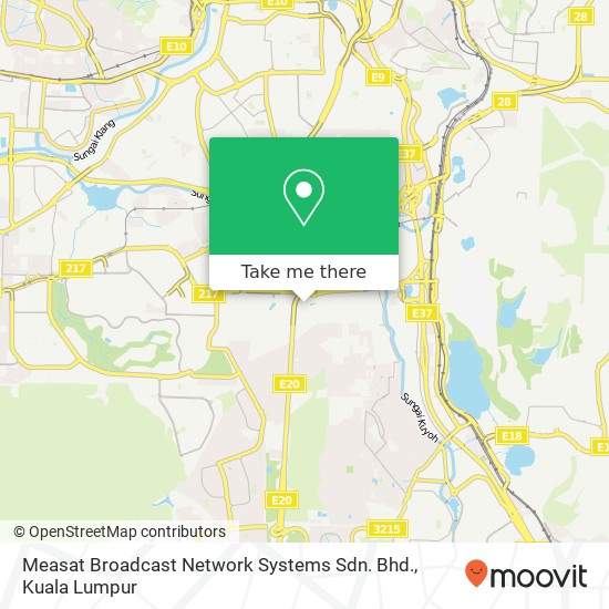 Measat Broadcast Network Systems Sdn. Bhd. map