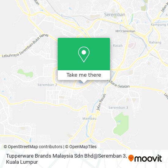 Tupperware Brands Malaysia Sdn Bhd@Seremban 3 map