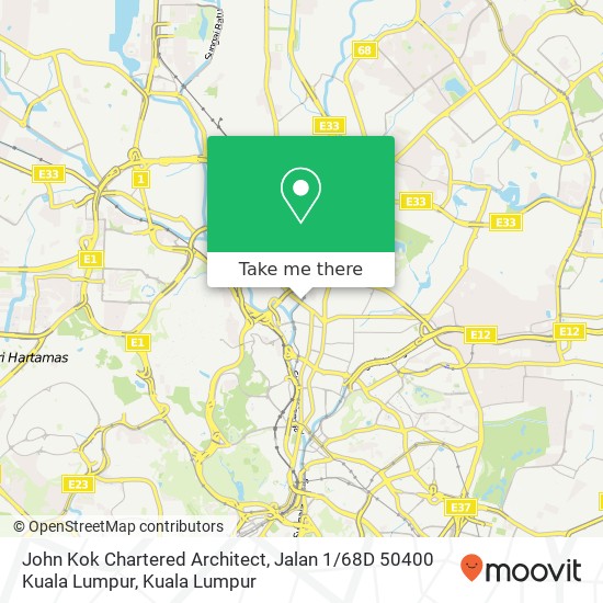 John Kok Chartered Architect, Jalan 1 / 68D 50400 Kuala Lumpur map