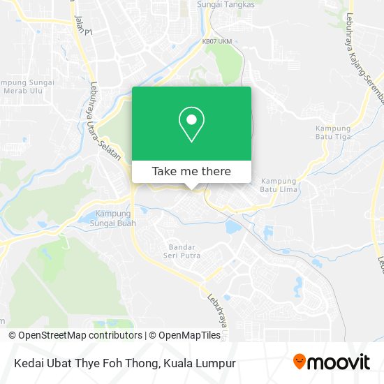 Peta Kedai Ubat Thye Foh Thong