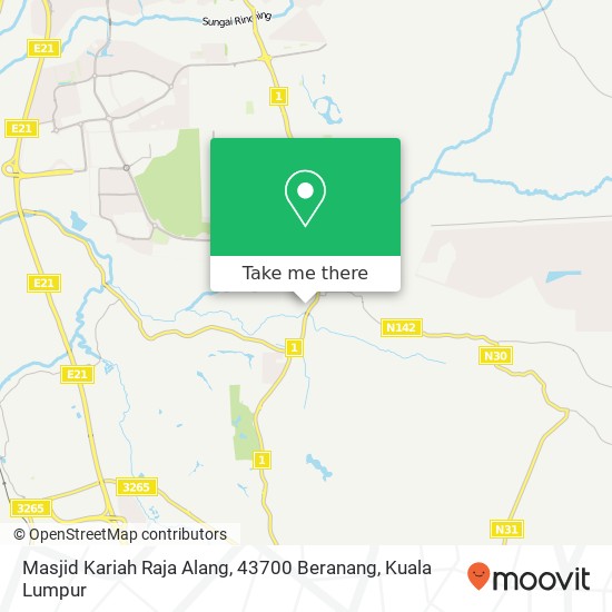 Masjid Kariah Raja Alang, 43700 Beranang map