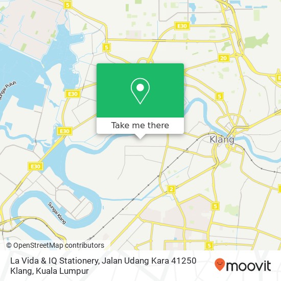 Peta La Vida & IQ Stationery, Jalan Udang Kara 41250 Klang