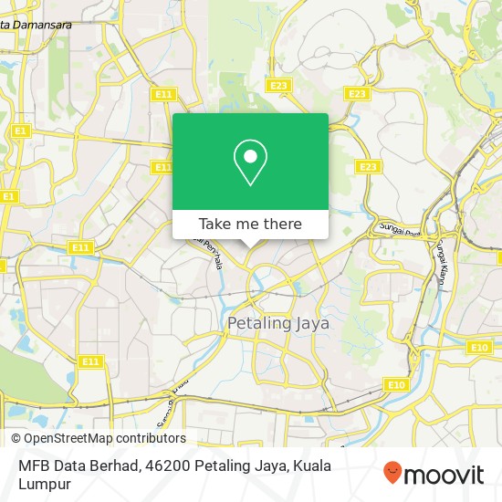 MFB Data Berhad, 46200 Petaling Jaya map