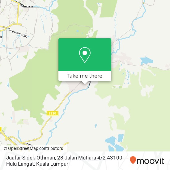 Jaafar Sidek Othman, 28 Jalan Mutiara 4 / 2 43100 Hulu Langat map