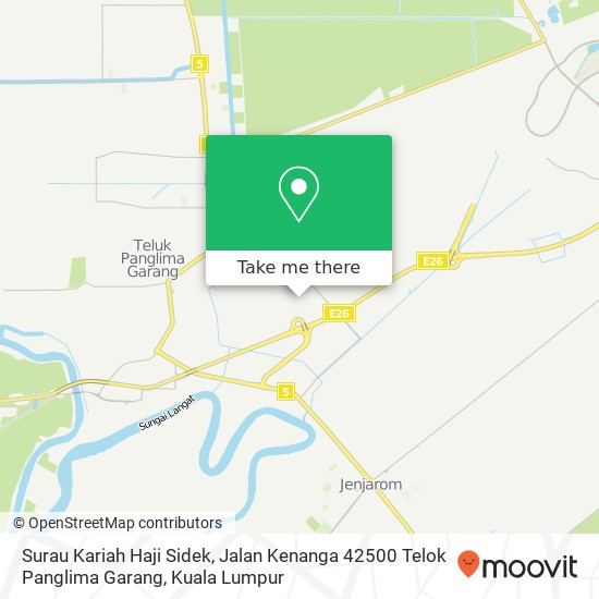 Surau Kariah Haji Sidek, Jalan Kenanga 42500 Telok Panglima Garang map