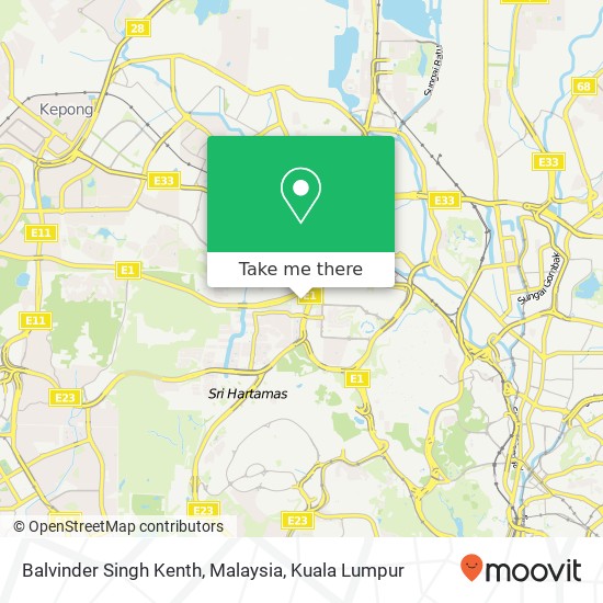 Balvinder Singh Kenth, Malaysia map