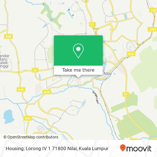 Housing, Lorong IV 1 71800 Nilai map