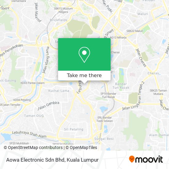 Aowa Electronic Sdn Bhd map