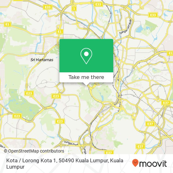 Kota / Lorong Kota 1, 50490 Kuala Lumpur map