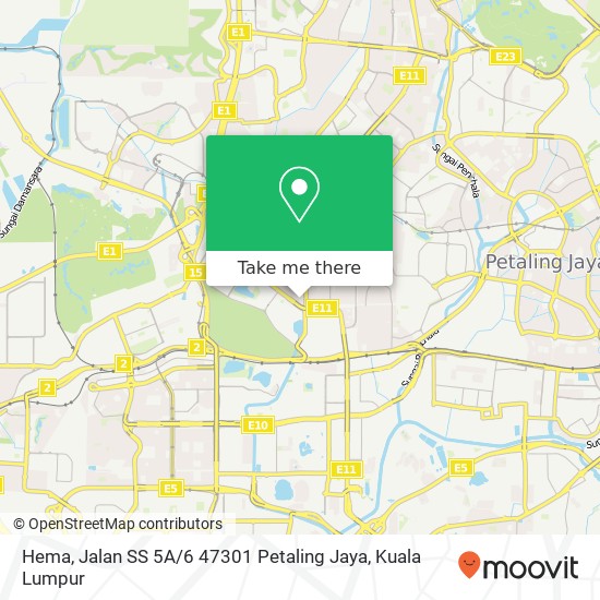 Hema, Jalan SS 5A / 6 47301 Petaling Jaya map