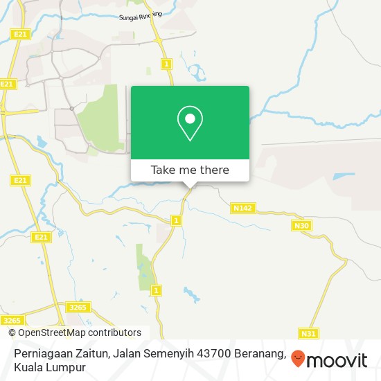 Perniagaan Zaitun, Jalan Semenyih 43700 Beranang map