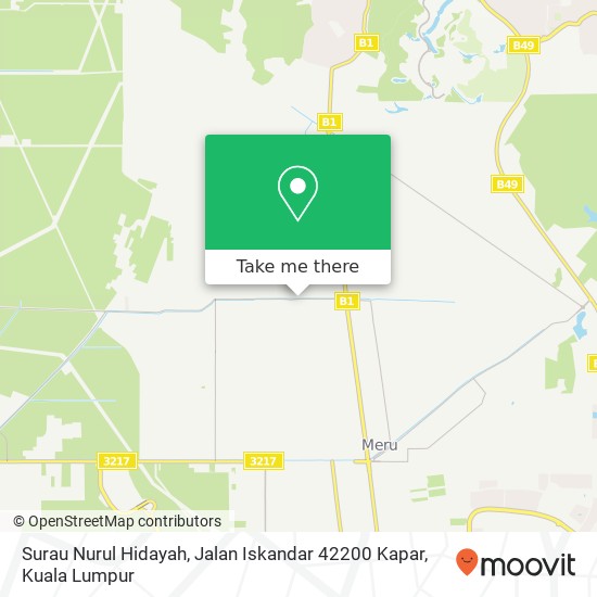 Surau Nurul Hidayah, Jalan Iskandar 42200 Kapar map