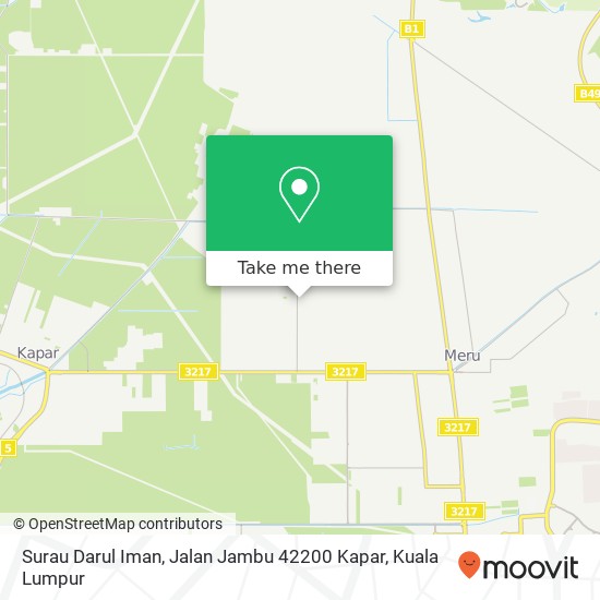 Surau Darul Iman, Jalan Jambu 42200 Kapar map