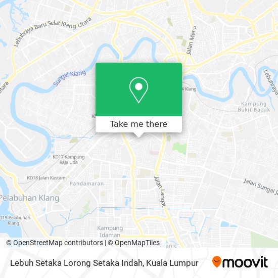 Peta Lebuh Setaka Lorong Setaka Indah