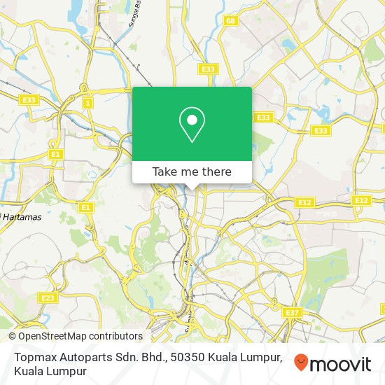 Peta Topmax Autoparts Sdn. Bhd., 50350 Kuala Lumpur