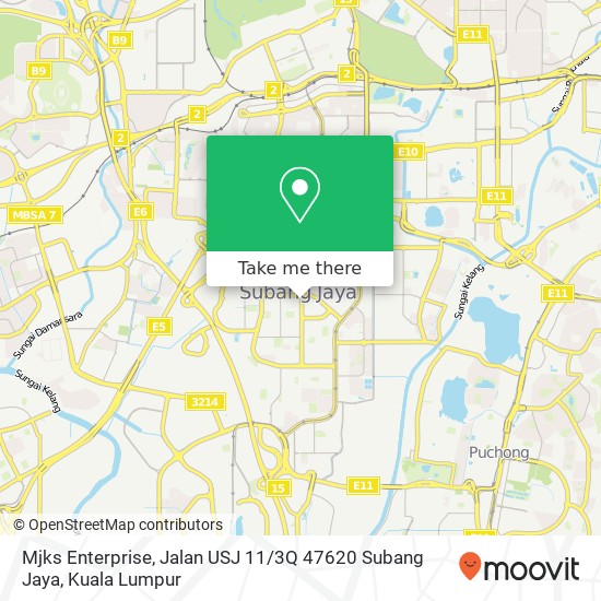 Mjks Enterprise, Jalan USJ 11 / 3Q 47620 Subang Jaya map