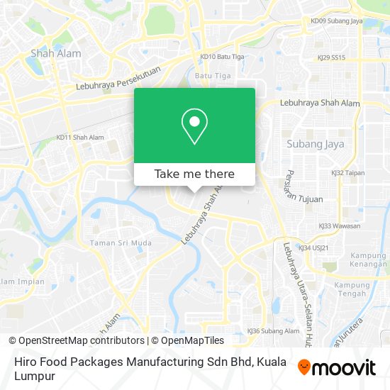 Hiro Food Packages Manufacturing Sdn Bhd map
