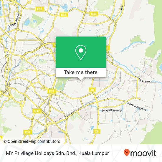 Peta MY Privilege Holidays Sdn. Bhd.