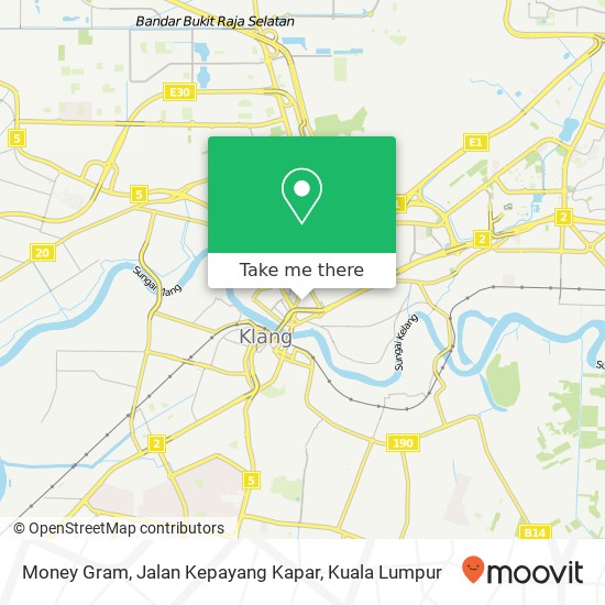 Peta Money Gram, Jalan Kepayang Kapar