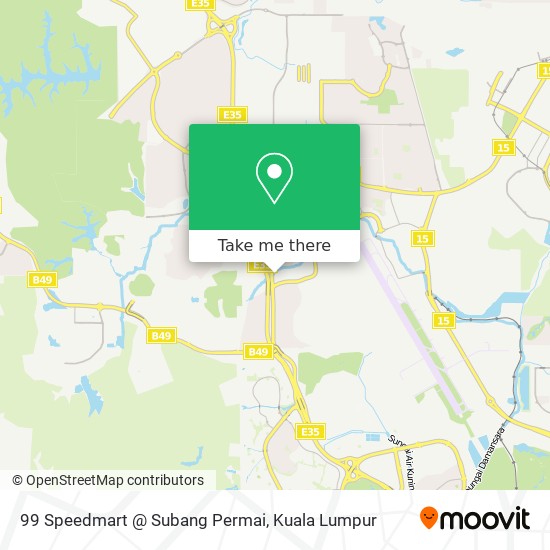 99 Speedmart @ Subang Permai map