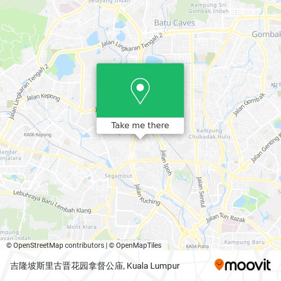吉隆坡斯里古晋花园拿督公庙 map