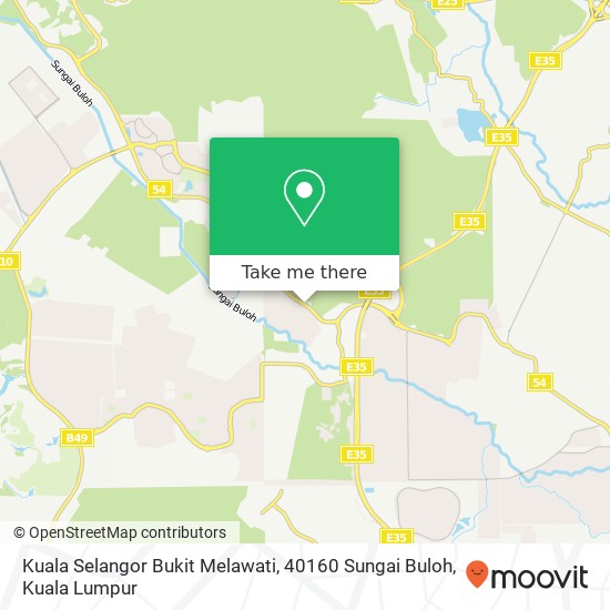 Peta Kuala Selangor Bukit Melawati, 40160 Sungai Buloh