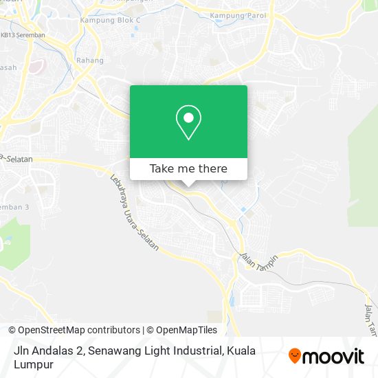Jln Andalas 2, Senawang Light Industrial map