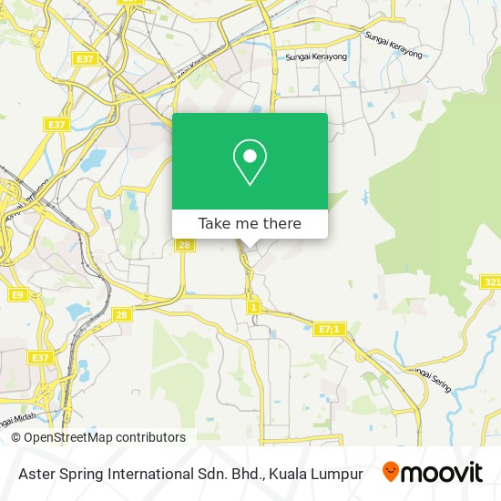 Aster Spring International Sdn. Bhd. map