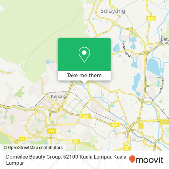 Peta Domeilee Beauty Group, 52100 Kuala Lumpur
