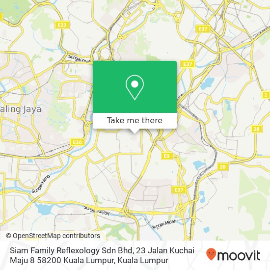 Siam Family Reflexology Sdn Bhd, 23 Jalan Kuchai Maju 8 58200 Kuala Lumpur map