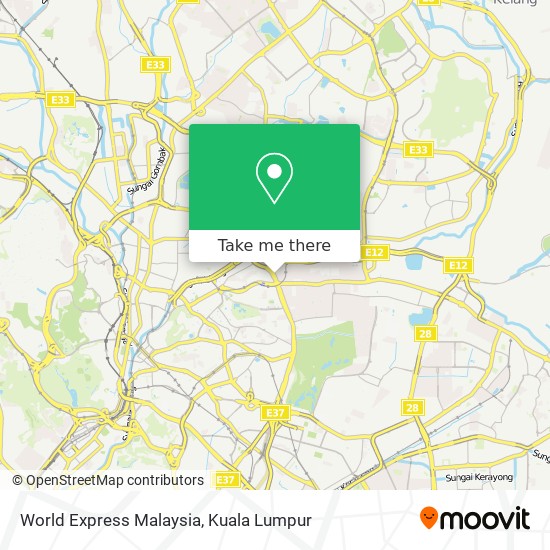 World Express Malaysia map