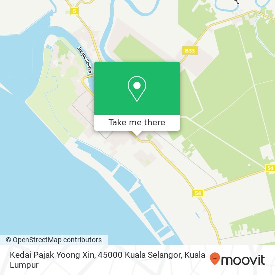 Peta Kedai Pajak Yoong Xin, 45000 Kuala Selangor