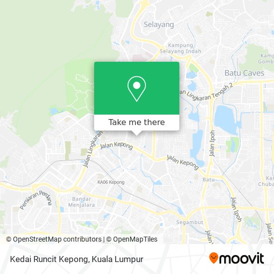 Peta Kedai Runcit Kepong
