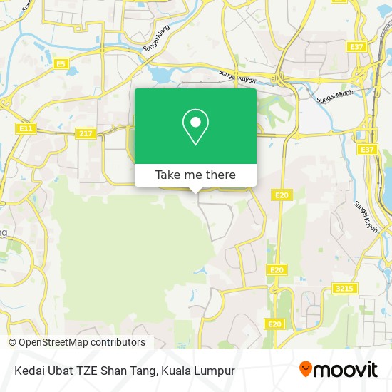 Kedai Ubat TZE Shan Tang map