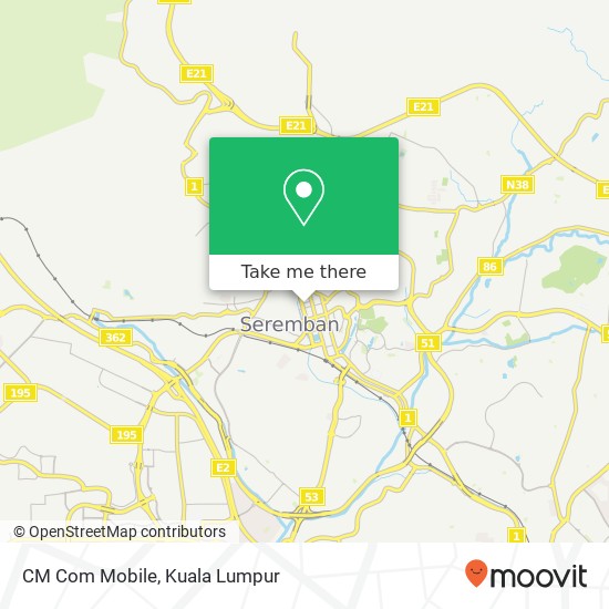 CM Com Mobile map