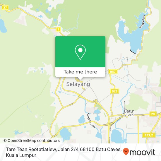 Peta Tare Tean Reotatiatiew, Jalan 2 / 4 68100 Batu Caves