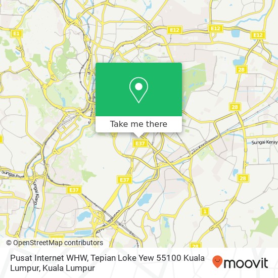 Pusat Internet WHW, Tepian Loke Yew 55100 Kuala Lumpur map