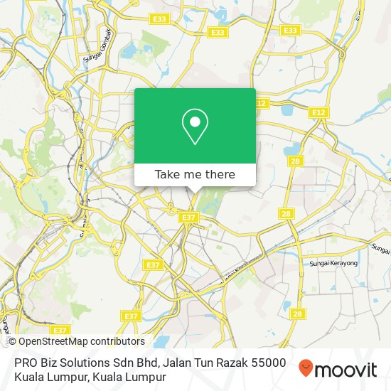 PRO Biz Solutions Sdn Bhd, Jalan Tun Razak 55000 Kuala Lumpur map