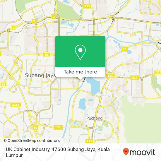 Peta UK Cabinet Industry, 47600 Subang Jaya