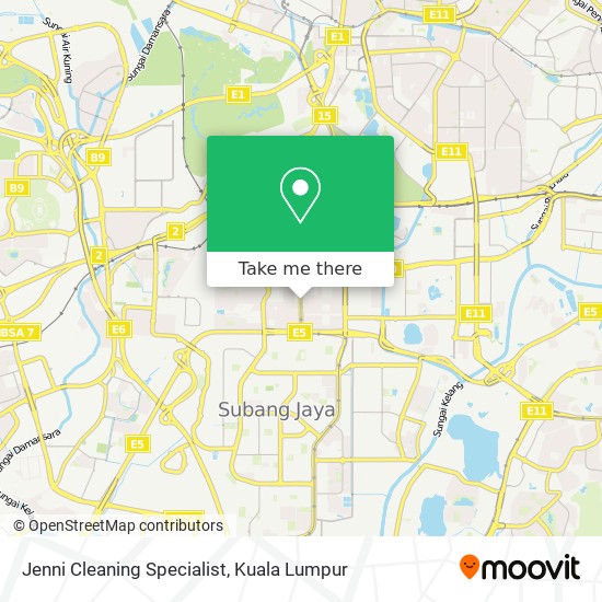 Jenni Cleaning Specialist map