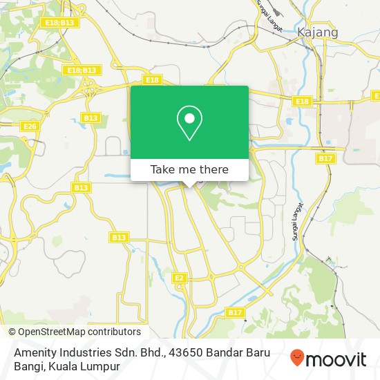 Amenity Industries Sdn. Bhd., 43650 Bandar Baru Bangi map