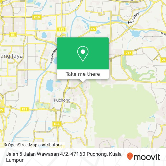 Jalan 5 Jalan Wawasan 4 / 2, 47160 Puchong map