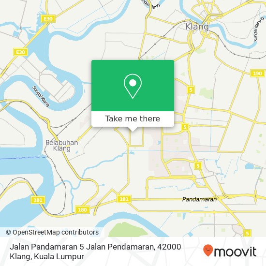 Jalan Pandamaran 5 Jalan Pendamaran, 42000 Klang map