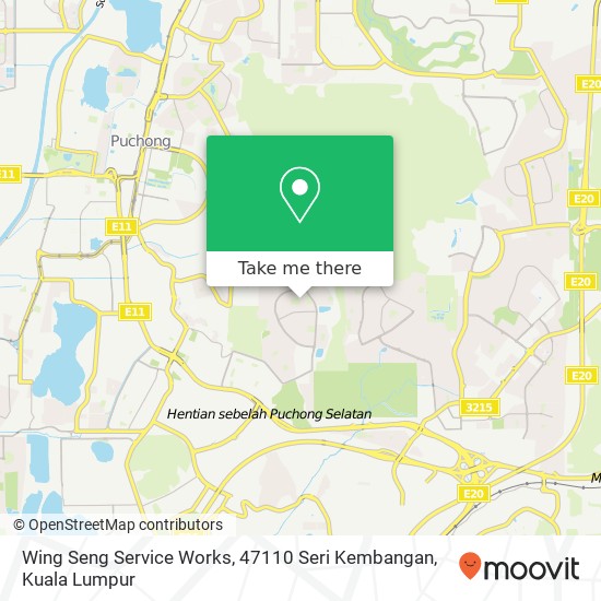 Peta Wing Seng Service Works, 47110 Seri Kembangan