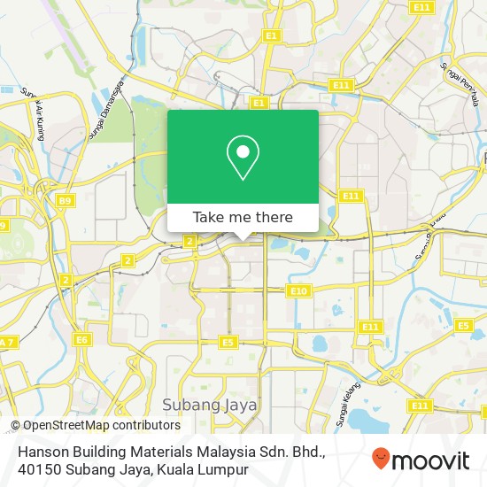 Hanson Building Materials Malaysia Sdn. Bhd., 40150 Subang Jaya map