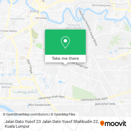 Jalan Dato Yusof 23 Jalan Dato Yusof Shahbudin 22 map