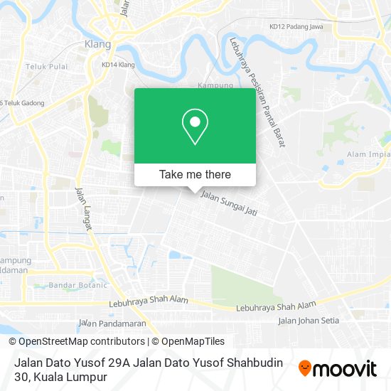 Peta Jalan Dato Yusof 29A Jalan Dato Yusof Shahbudin 30